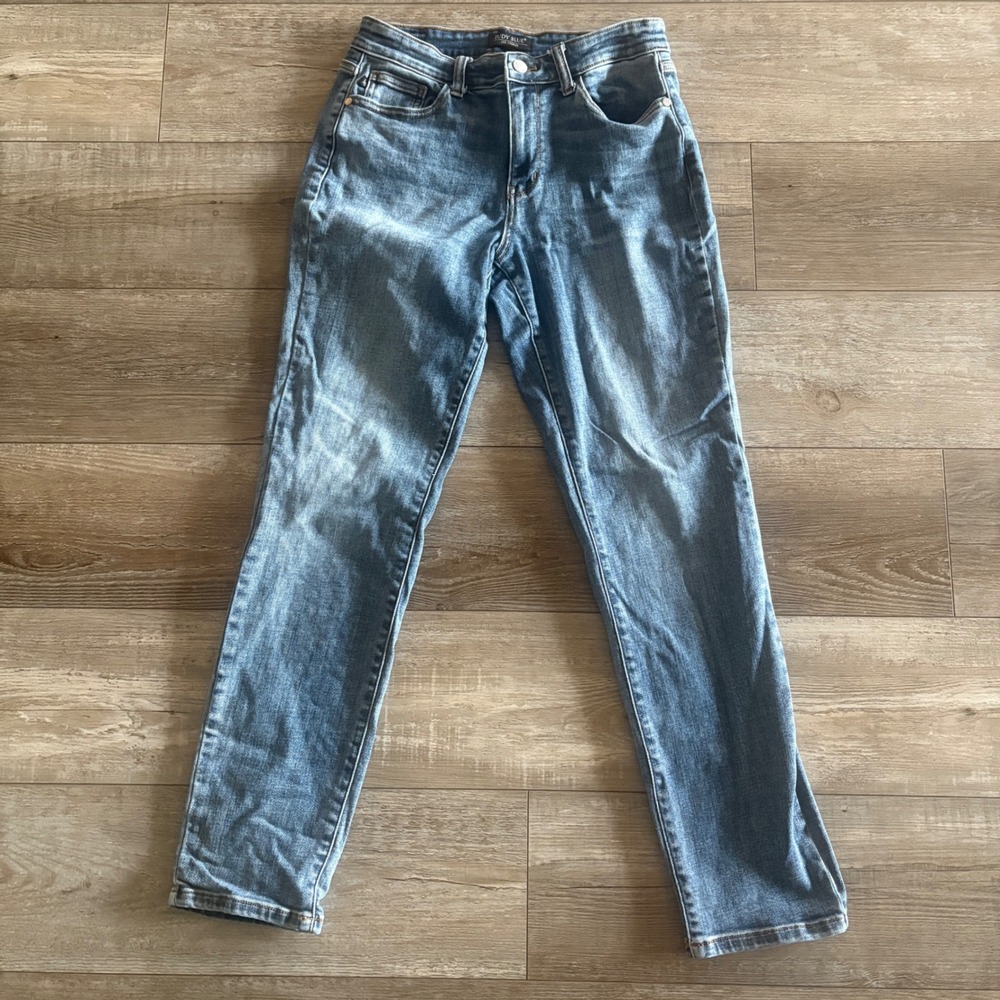 Judy Blue Slim Fit Jeans Women 7/28 Blue Medium Wash Stretch Denim JB82180MD